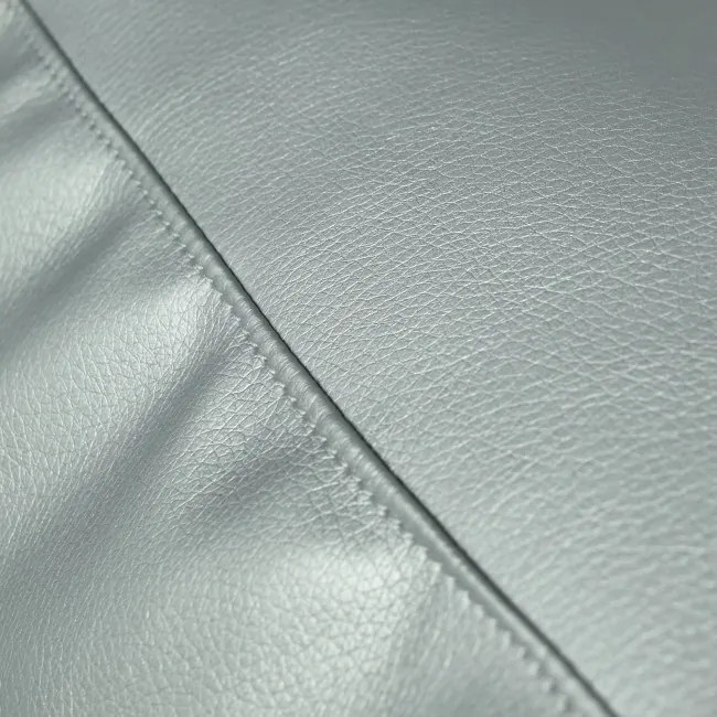 Taburetka Cubo strieborná ekokoža