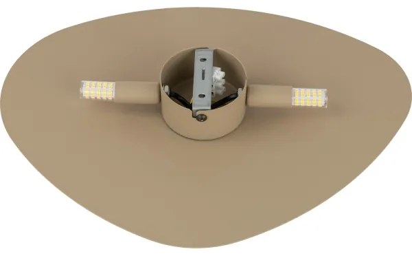 Nástenné svietidlo STONE 2xG9/8W/230V 30x39 cm béžová