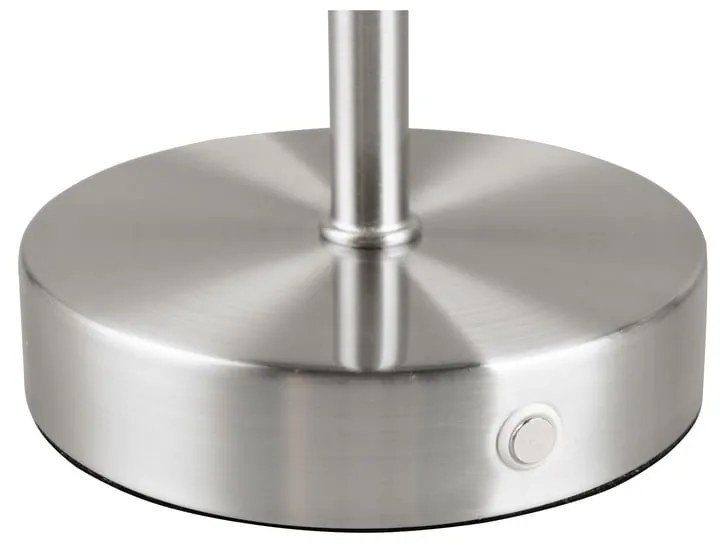 LED stmievateľná stolová lampa v striebornej farbe (výška 30 cm) Jeff – Trio