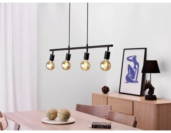 Cottex T1924SV - Závesný luster ARC na lanku 4xE27/60W/230V