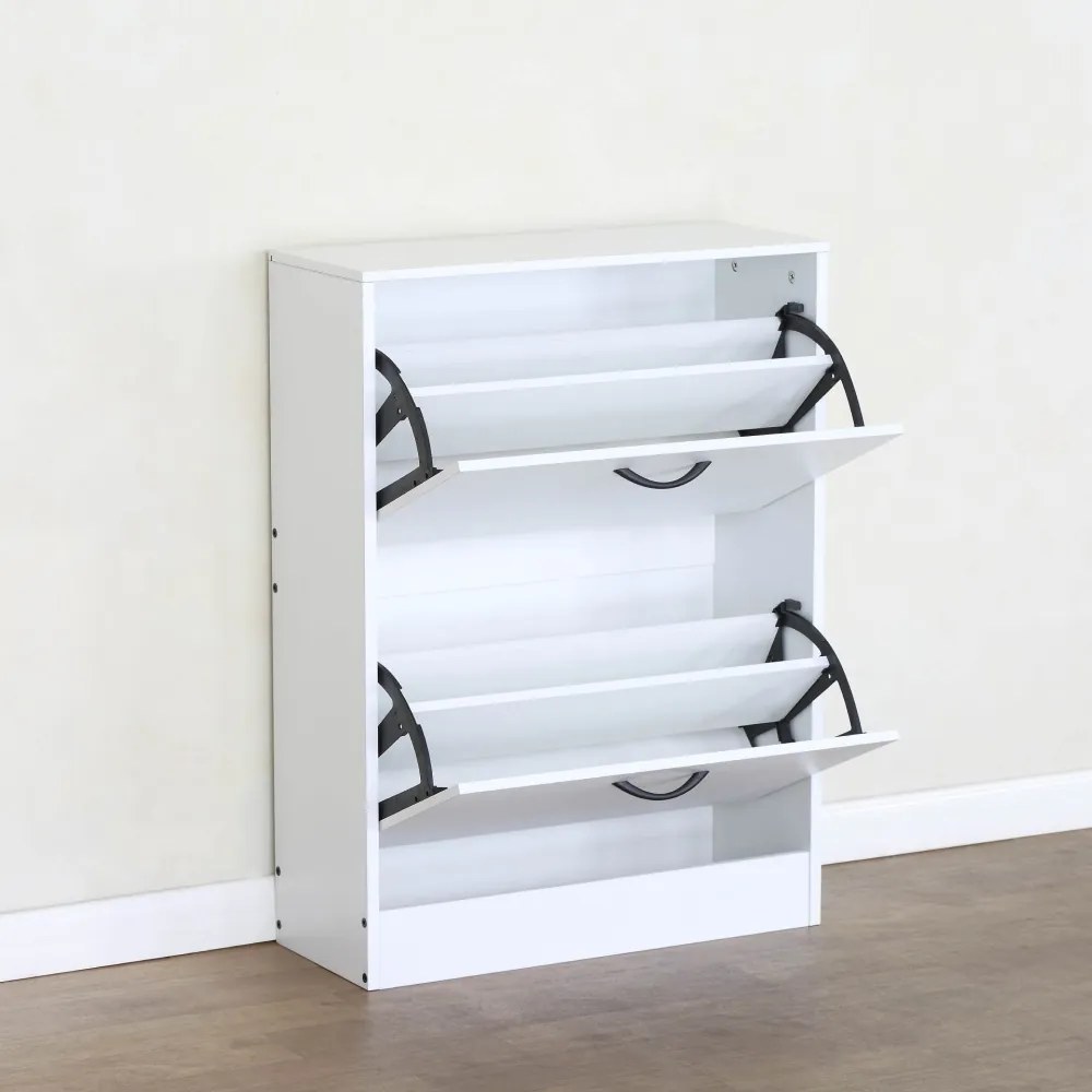 Botník BOTNIX, 2 poschodia, biela