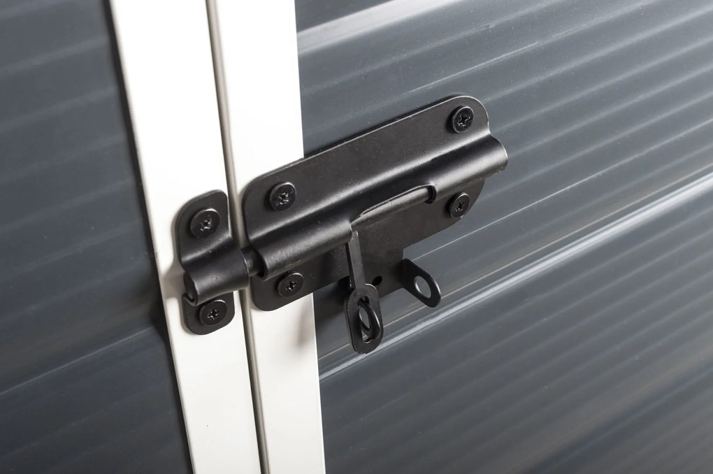 Záhradný domček G21 Boston 670 - 241 x 278 cm, plastový, šedý