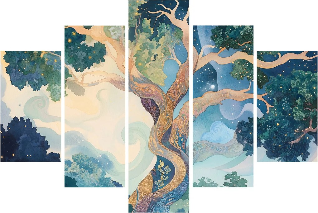 Obraz – Vesmírny strom (150x105 cm)