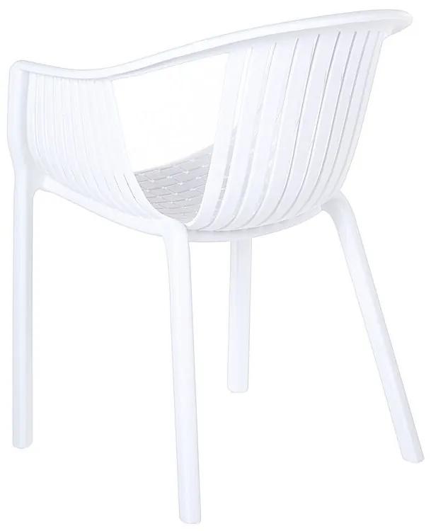 Set 4 ks záhradných stoličiek Napza (biela). Vlastná spoľahlivá doprava až k Vám domov. 1081636