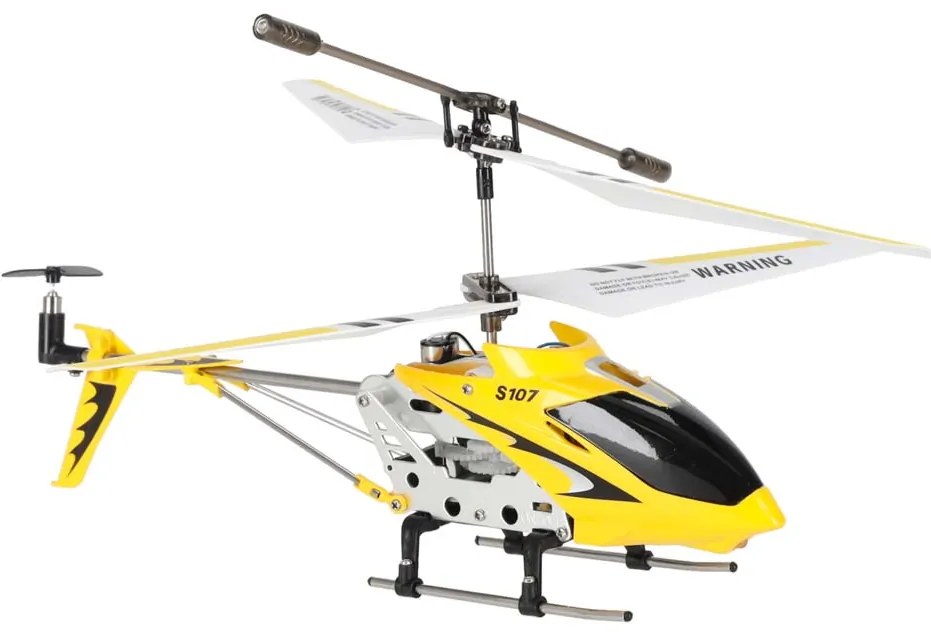 KIK RC vrtuľník SYMA S107G Metal Series, žltý hliníkový s gyroskopom