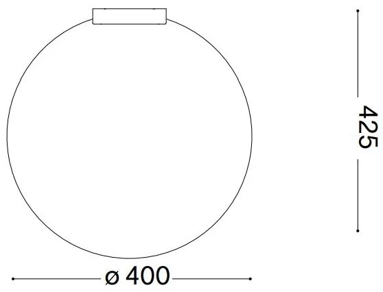 Ideal Lux - Stropné svietidlo CARTA 1xE27/25W/230V pr. 40 cm biela