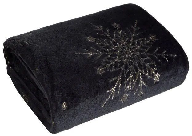 Deka CHRISTMAS 25 čierna / zlatá