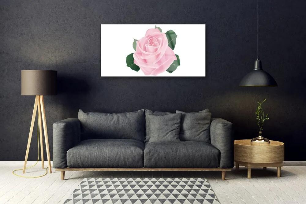 Obraz na akrylátovom skle Ruže kvet rastlina 100x50 cm