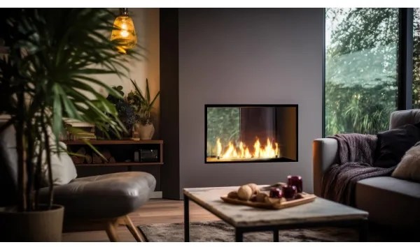 InFire - Vstavaný BIO krb 48,5x83,5 cm 3,5kW čierna