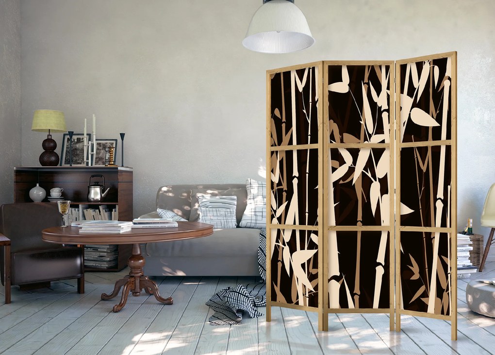 Artgeist Japonský paraván - Japanese Style: Bamboo [Room Dividers] Veľkosť: 135x161