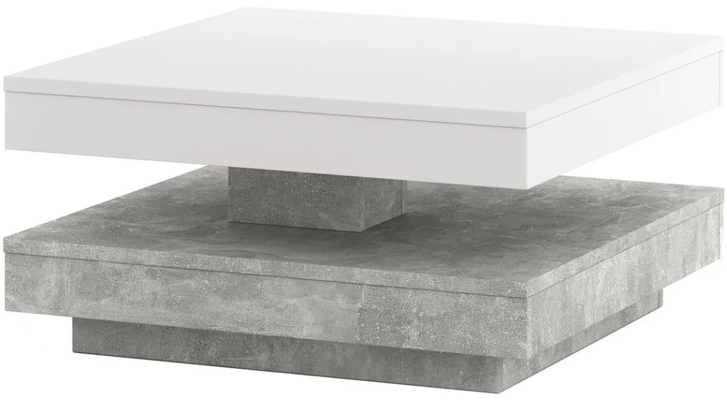 Konferenčný stôl TIMO biely/sivý betón