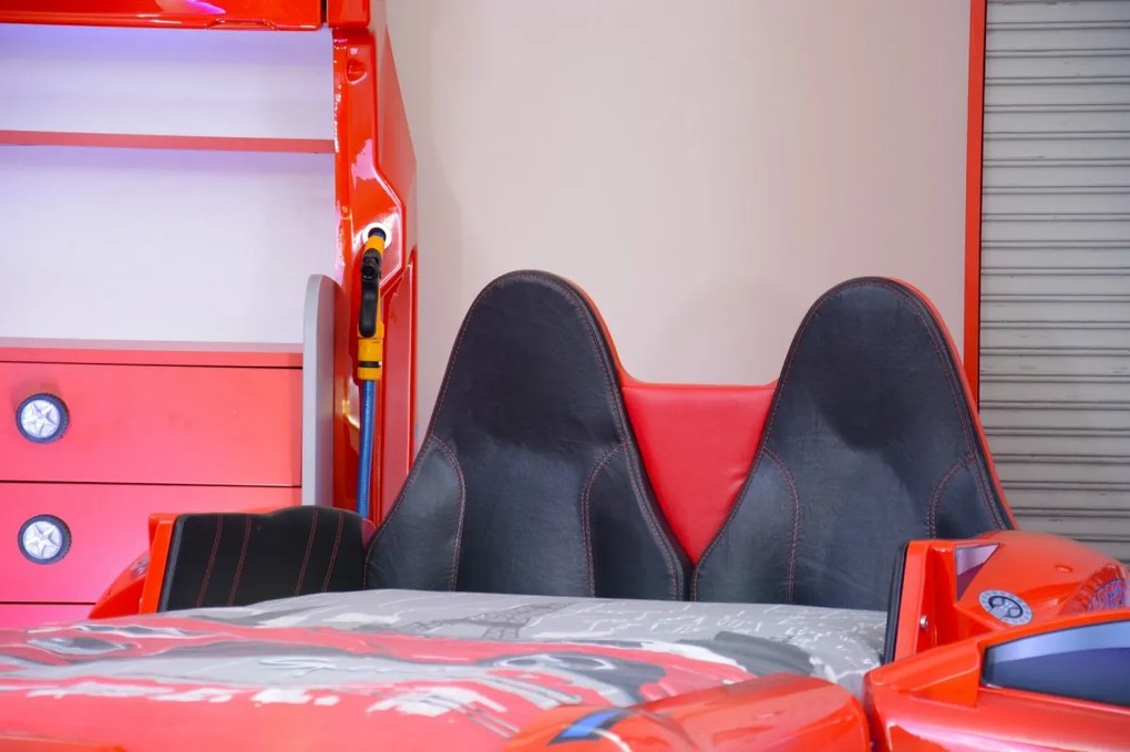 Detská posteľ Auto Mkl červená