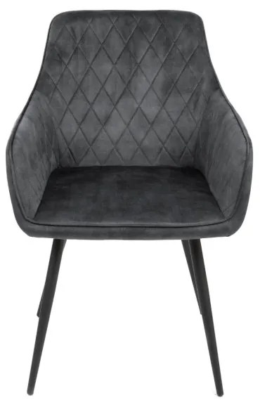 Jedálenská stolička SATORI zamatová grafitová 894478