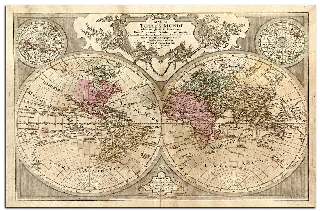 Obraz na plátne - Mapa antického sveta 1101A (120x80 cm)