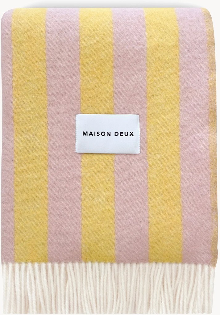 Pruhovaná vlnená deka Candy Wrap