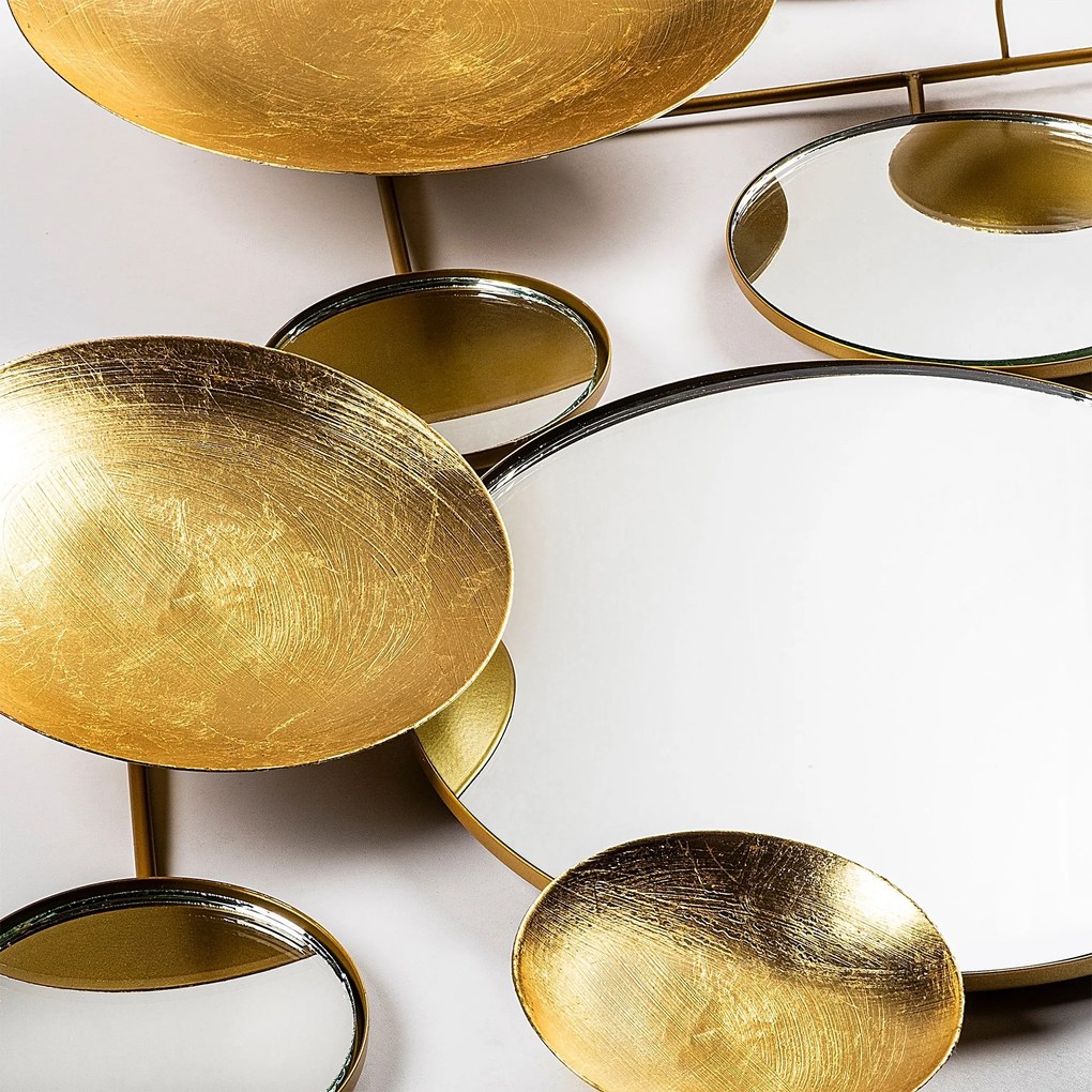 Nástenná kovová dekorácia Nekonečno 1 zlatá