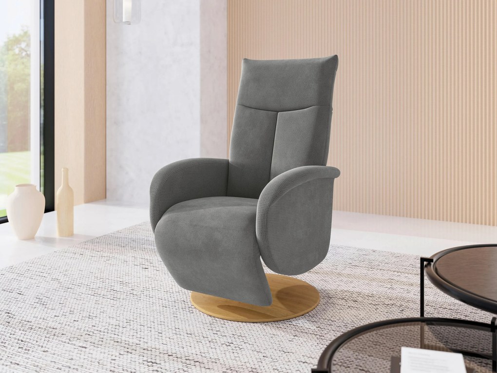 XXXLutz RELAXAČNÉ KRESLO, textil, sivá Sit & More - Online Only obývacie izby - 0001440257D5