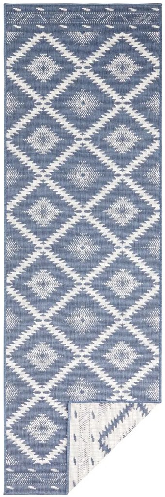 NORTHRUGS - Hanse Home koberce Kusový koberec Twin Supreme 103430 Malibu blue creme – na von aj na doma - 120x170 cm