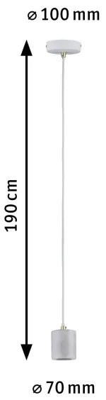 Paulmann 79750 - 1xE27/20W Luster na lanku NORDIN 230V