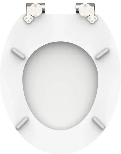 Schütte 84100-A - WC sedadlo, biele, s tichým zatváraním, MDF