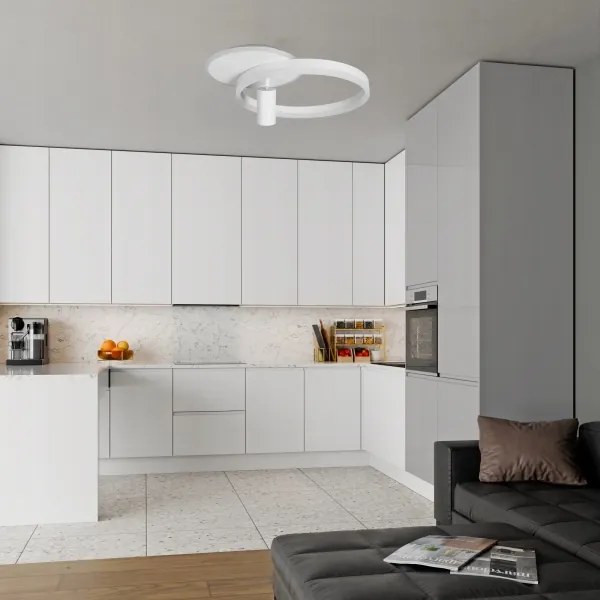 LED Stropné svietidlo LED/38W/230V + 1xGU10/30W biela