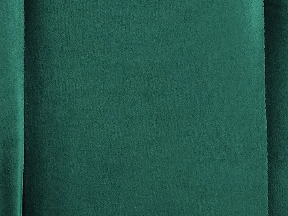 Zamatová leňoška ľavostranná smaragdová zelená ALLIER Beliani