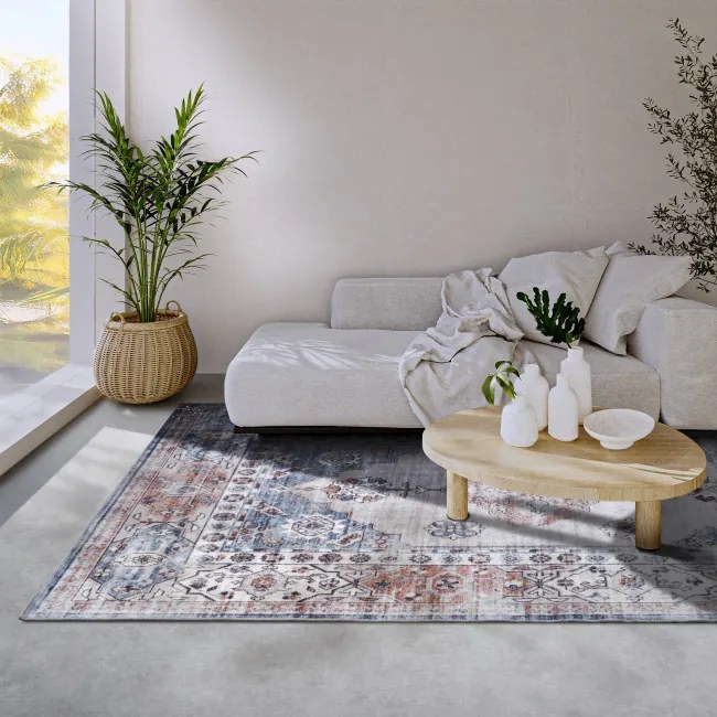 Koberec Hanse Home Asya Meridiem modrý / copper