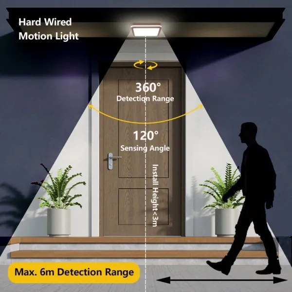 Brilagi-LED Vonkajšie svietidlo so snímačom BENE LED/24W/230V 26x26 cm hnedé IP54