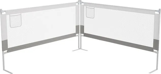 Detská ochrana postele, 200 cm, výškovo nastaviteľná