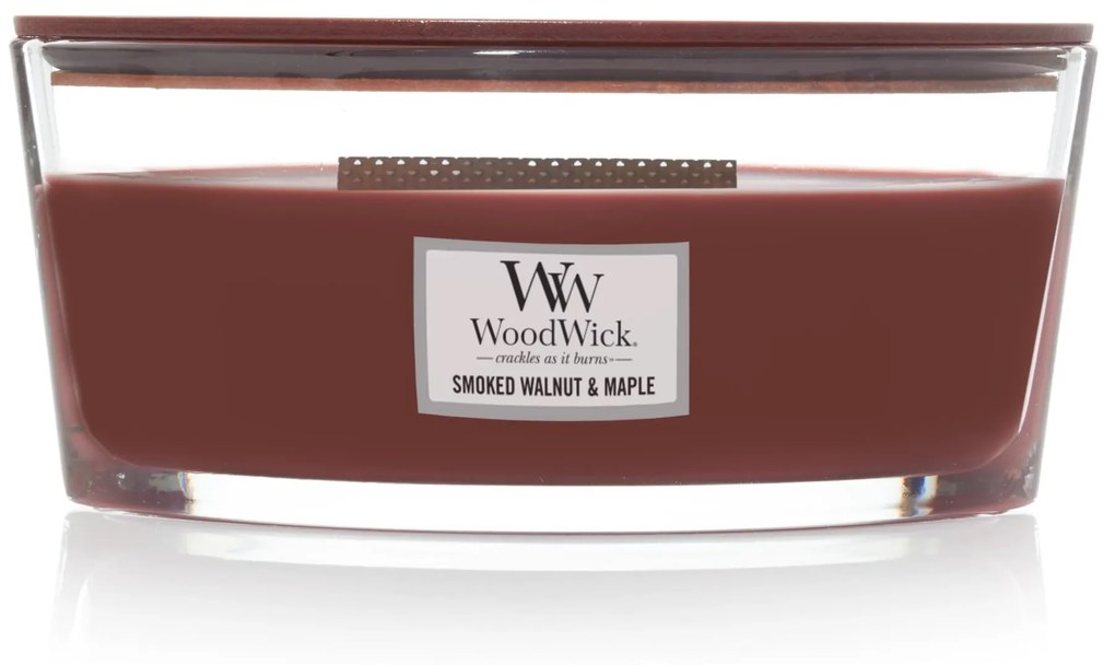 WoodWick Vonná sviečka WoodWick - Smoked Walnut and Maple 454 g