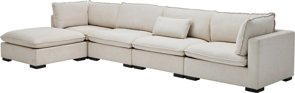 XXXLutz ROHOVÁ SEDAČKA, textil, krémová Livetastic - Sedačky - 000454002702