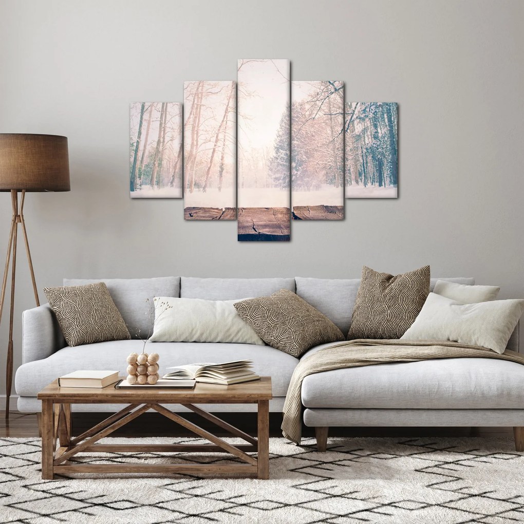 Obraz - Výhľad do lesa (150x105 cm)