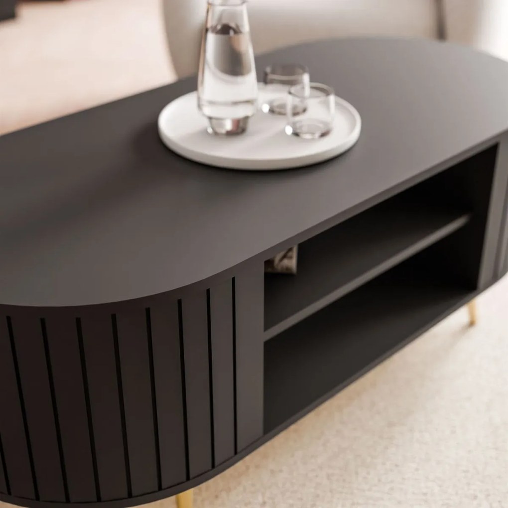 KONFERENČNÝ STOLÍK LANDRY 3 ČIERNY