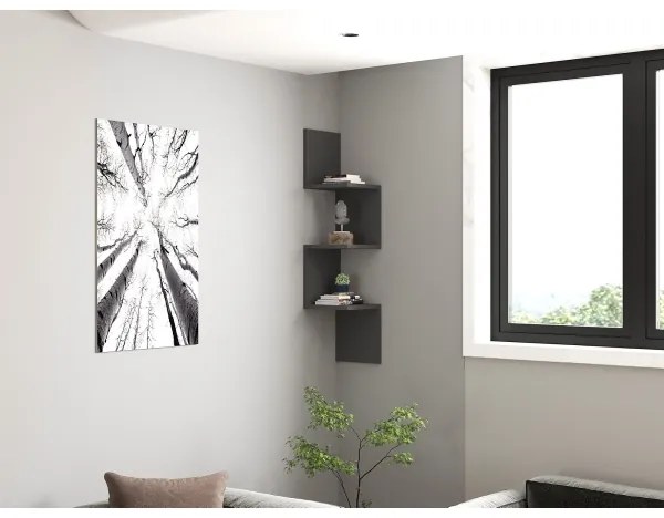 Polica NUVIA antracit