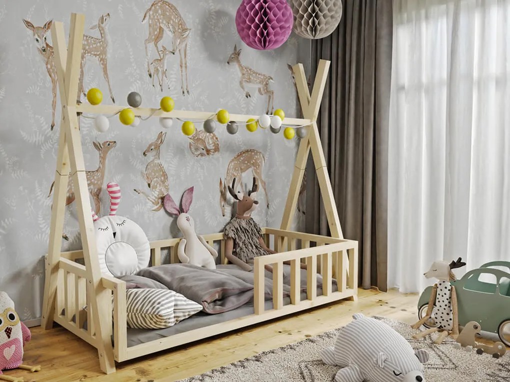 Wilsondo Detská posteľ domček Tipi 180x80 Variant úložný box: Bez úložného boxu