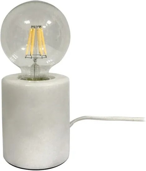 Stolová lampa s bielym mramorovým podstavcom Leitmotiv Bar