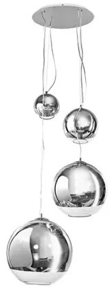 Industriálny luster Silver Ball 4