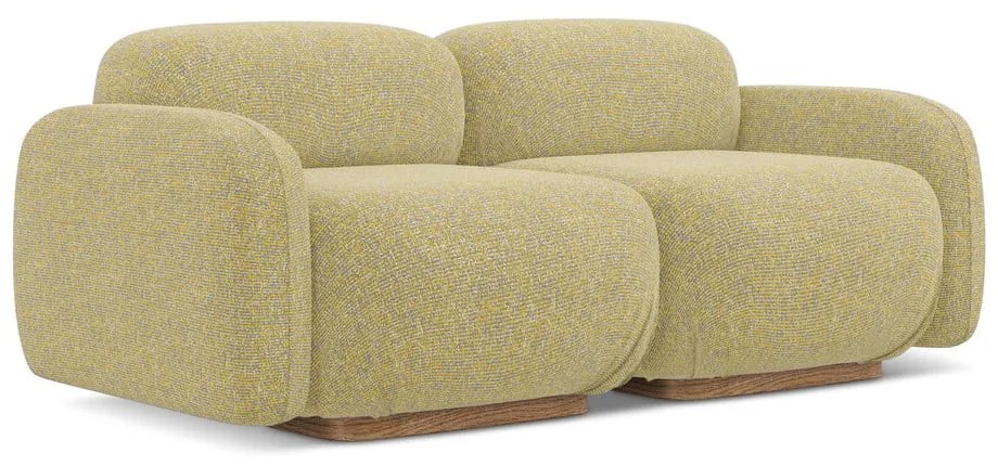 Žltá pohovka 190 cm Ailani – Makamii