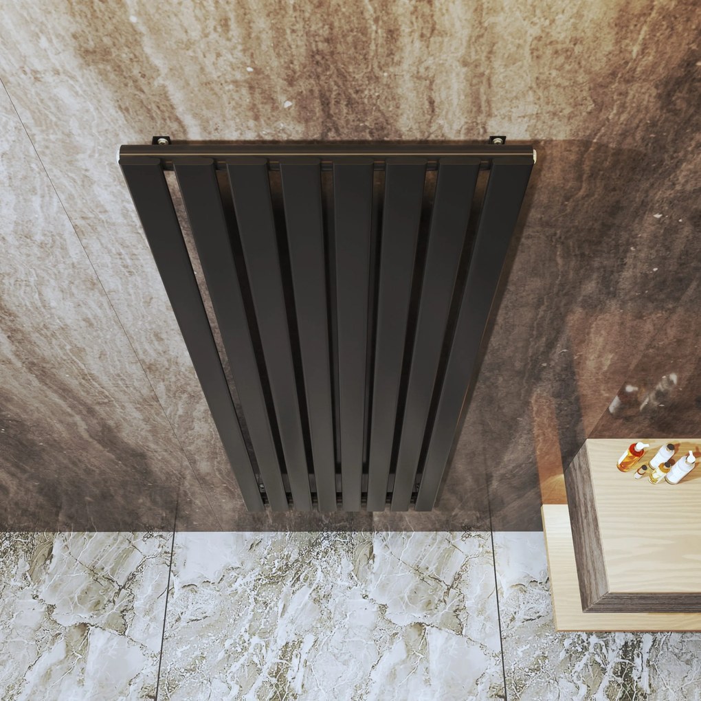 Gamma Vertical, vykurovacie teleso 600x1600 mm, 1036 W, čierna matná, GMA-VERT-16060-BK