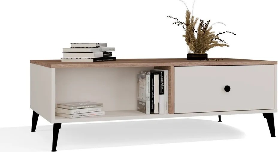 Konferenčný stolík Point 110 cm dub Castello/kašmírový