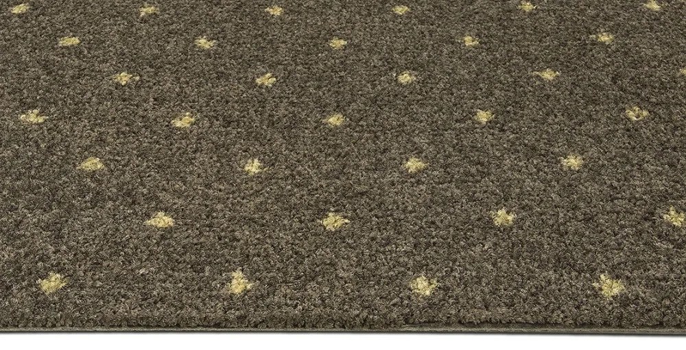 ITC, Metrážny koberec Akzento New 94, záťažový, na mieru, šíře 4m, hnedá, ab (mriežka), chodba / predsieň