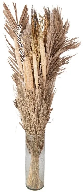 Béžová kytica sušených kvetov - 25*8*100 cm