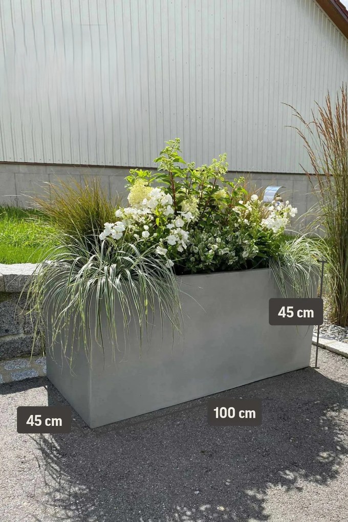 Hrantík MAXI, sklolaminát, šírka 100 cm, betón design