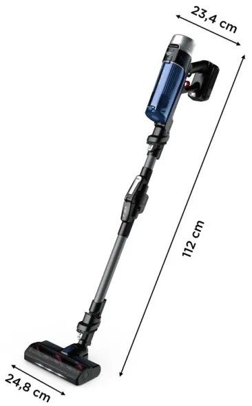 Rowenta - Tyčový vysávač X-FORCE FLEX ANIMAL AQUA AUTO 4v1 250W/230V čierna/modrá