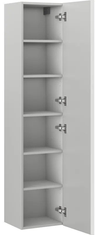 Mexen Rivel, kúpeľňový podstavec 35 cm, 1 dvierka, s drážkami, matná sivá, 91A21-03016-1-BF62