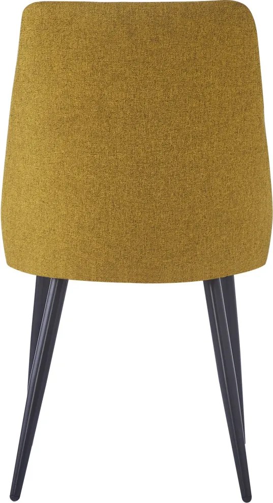 Jedálenská stolička Vicenza, horčicovo žltá látka