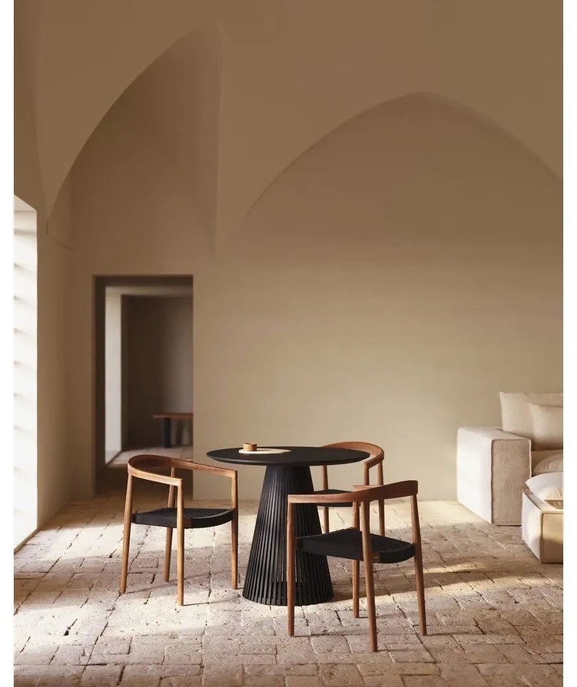 Jedálenská stolička v prírodnej farbe v súprave 4 ks Ydalia – Kave Home