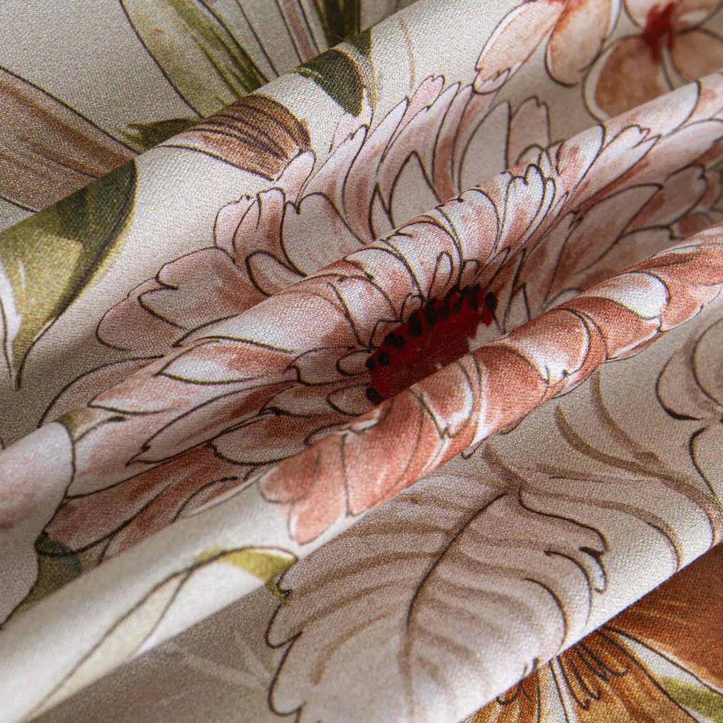 RENFORCÉ OBLIEČKY SIDELYA EXCLUSIVE 160X200 CM, 2 KS 70X80 CM KVETY