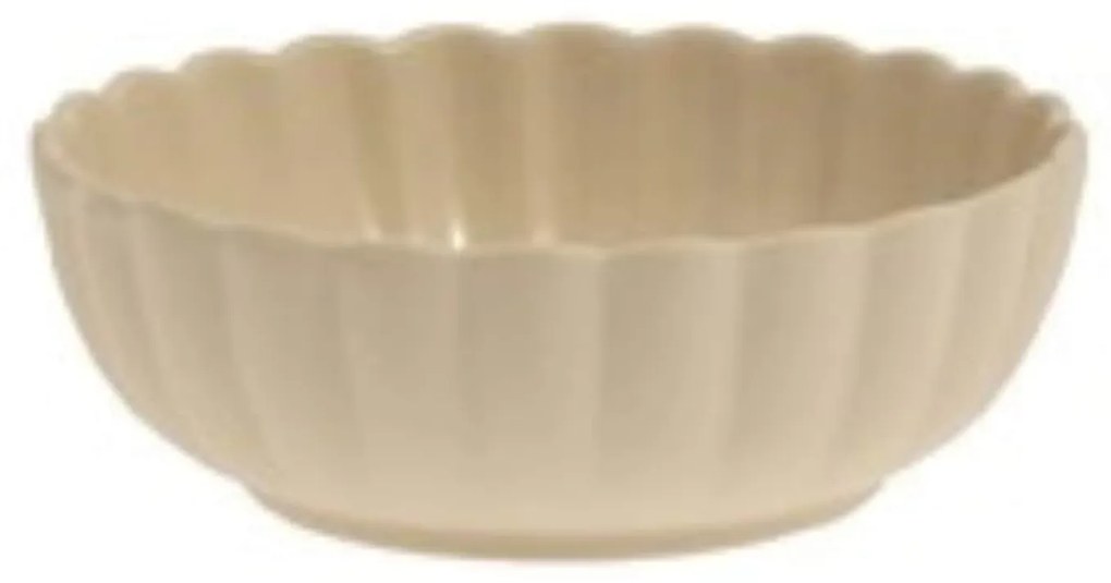 Storefactory Keramická miska Flora Beige Ø 15 cm