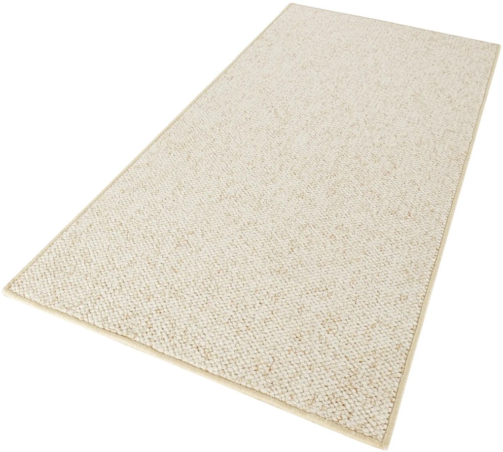 BT Carpet, Behúň Wolly 102843, 80x200, biela, obývacia izba